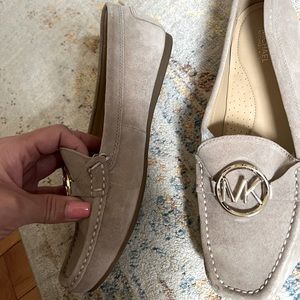 Michael Kors tan moccasin shoes